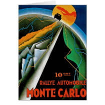 10th Automobile Rally de Monte Carlo Card