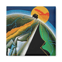 10th Automobile Rally de Monte Carlo Fridge Magnet