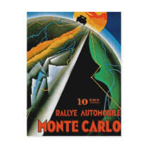 10th Automobile Rally de Monte Carlo Postcards