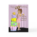 10th Birthday, Happy Birthday Card little girl wit
