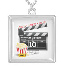 10th Birthday Hollywood Movie Party Necklace