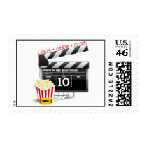10th Birthday Hollywood Movie Party Postage