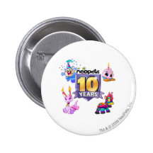 10th Birthday Logo Pin