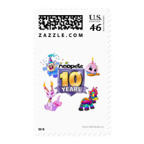 10th Birthday Logo Postage