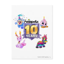 10th Birthday Logo postcards
