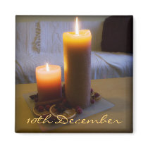 10th December • Candle • Magnet by SabineStGreetings 10th December • Candle • Magnet