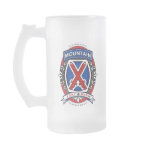 10th Mountain Division Beer Label Mug