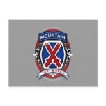 10th Mountain Division Beer Label Post Card