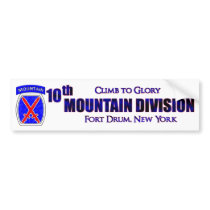 10th Mountain Division Bumper Sticker