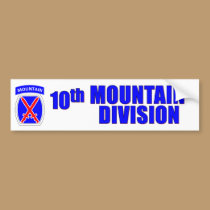 10th Mountain Division bumper stickers
