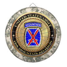 10th Mountain Division Dart Board