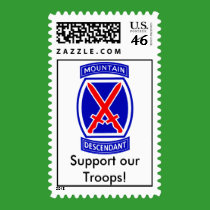 10th Mountain Division Descendant - Postage Stamps
