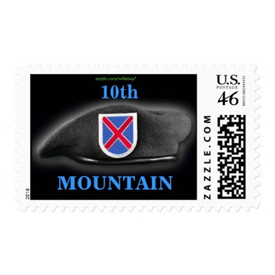 10th mountain division iraq vet Postage stamp by willeboy