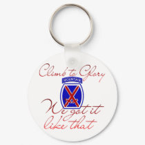 10th Mountain Division keychains