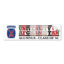 10th Mountain Division U of Afghanistan Sticker Bumper Stickers