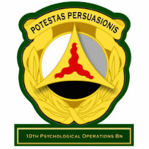 10th Psychological Operations Battalion DUI photo sculptures