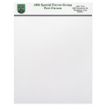10th special forces fort Carson veterans flash Let Personalized Letterhead