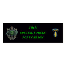 10th special forces group green berets bookmarkers business card templates