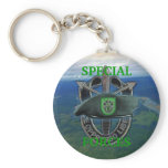 10th special forces group green berets Keychain