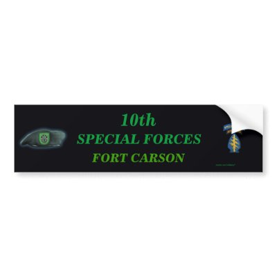 10th special forces group iraq son Bumper Sticker by willeboy