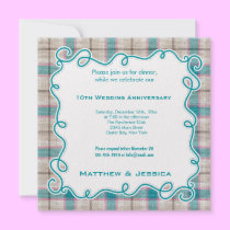 10th Wedding Anniversary invitations