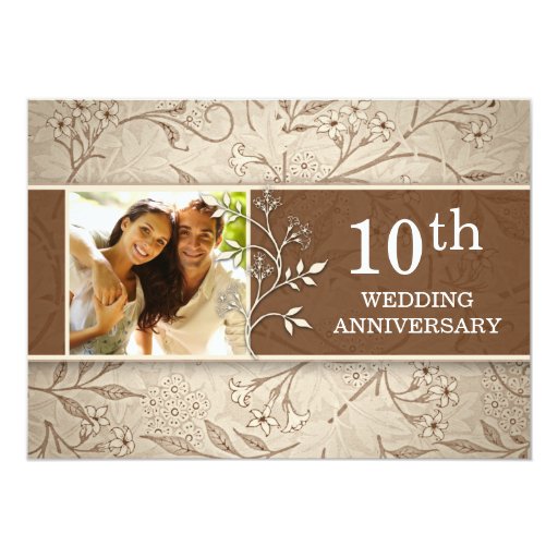 10th wedding anniversary invitations 10th wedding anniversary photo invitations zazzle 10th wedding anniversary invitations 10th wedding anniversary photo invitations zazzle