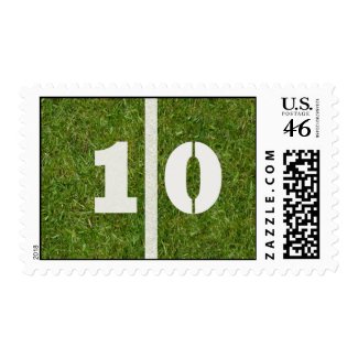 10th Yard Football Postage stamp