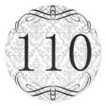 110 Area Code Round Stickers