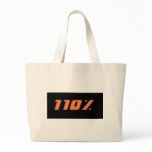 110% black tote bag