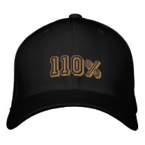 110% Gold Champions Embroidered Cap embroidered hats