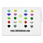 1111 Aliens Greeting Card