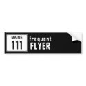 111 FREQUENT FLYER bumper stickers