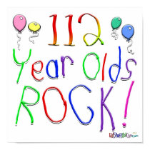 112 Year Olds Rock ! posters