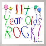 113 Year Olds Rock ! Print