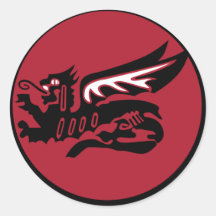 115 Squadron Round Stickers