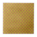 1161 WILD YELLOW HOT PINK GEOMETRIC PATTERN HEXAGO tiles