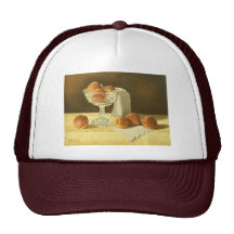 1181 Peaches in Glass Compote Hat