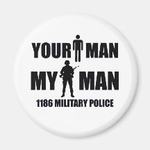 1186 Military Police My Man Refrigerator Magnets