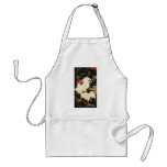 11. 老松白鶏図, 若冲 Pine-tree &amp; White Chickens, Jakuchū Apron