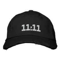11:11 embroidered hats by RodilAlex 11:11 embroidered hats