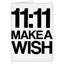 11:11 MAKE A WISH card