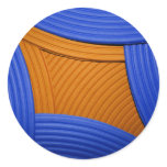 11 Blue & Orange Sticker