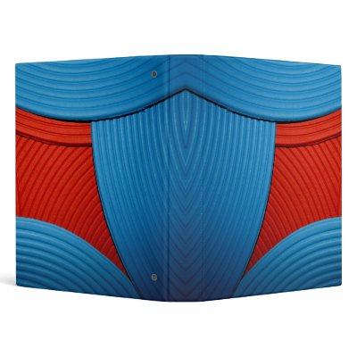 11 Blue & Red Abstract Diamond 1" Avery Binder by colourmatt