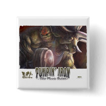 11_Dino_Iron_poster Pinback Button