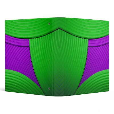11 Green & Purple Abstract Diamond 1" Avery Binder by colourmatt