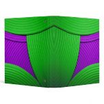 11 Green & Purple Abstract Diamond 1" Avery Binder