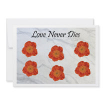 11 Love Never Dies Personalized Announcement