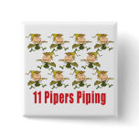 11 Pipers Piping Buttons