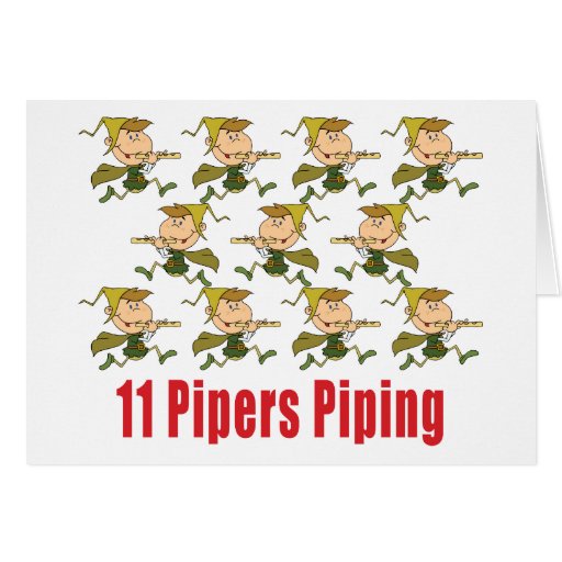 11 Pipers Piping Cards Zazzle