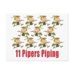 11 Pipers Piping Postcards